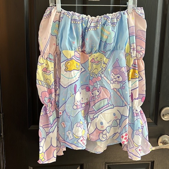 NWT hello kitty Sanrio off the shoulder top!! - Picture 2 of 8